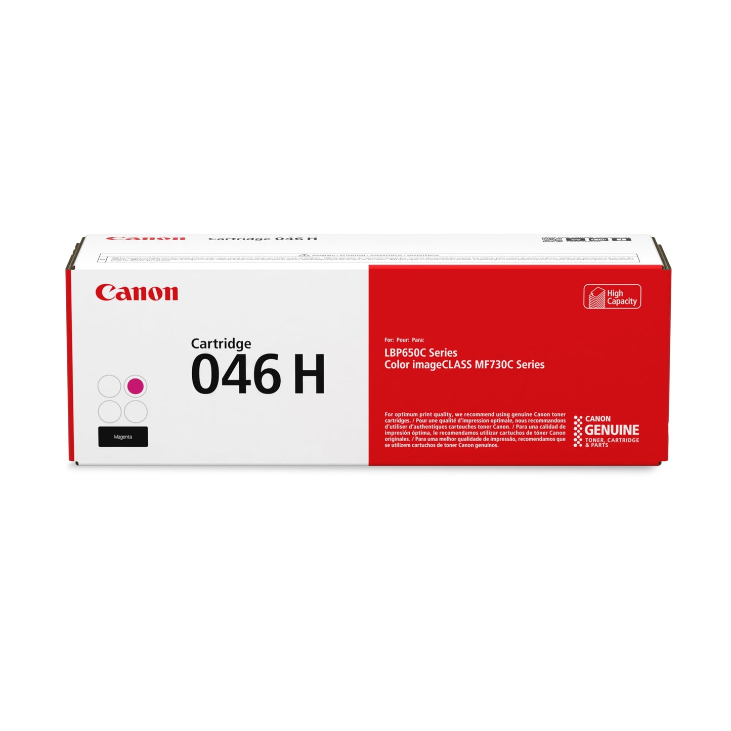 Canon Genuine 046 Magenta Toner Cartridge High Capacity Compatible with LBP654Cdw, MF731Cdw, MF733Cdw, MF735Cdw