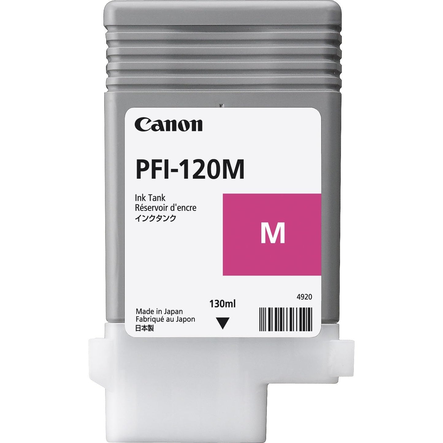 Canon PFI-120M (2887C001AA) Standard Yield Ink Cartridge (Magenta) in Retail Packaging