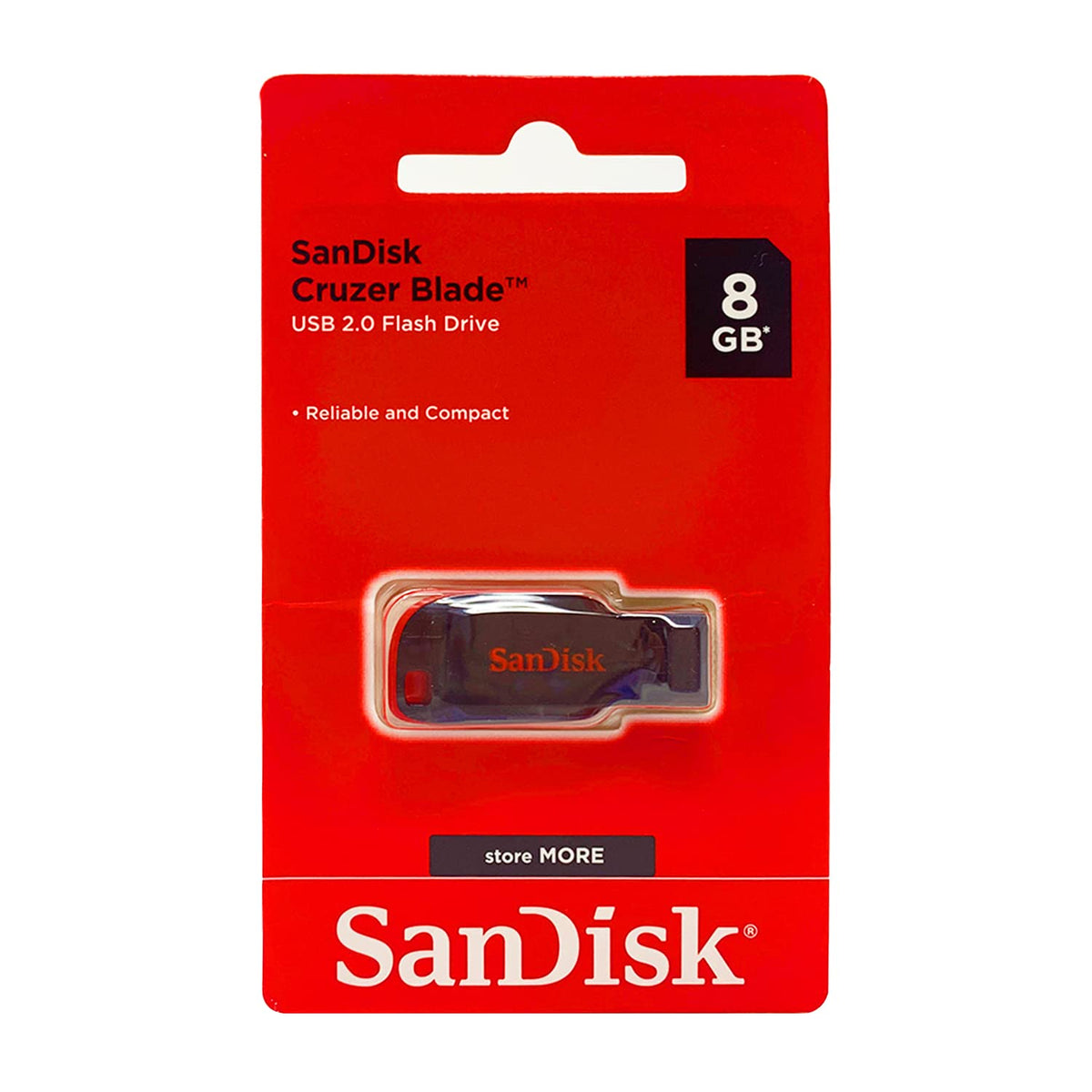 SanDisk Cruzer Blade 8GB USB 2.0 Flash Drive- SDCZ50-008G-B35