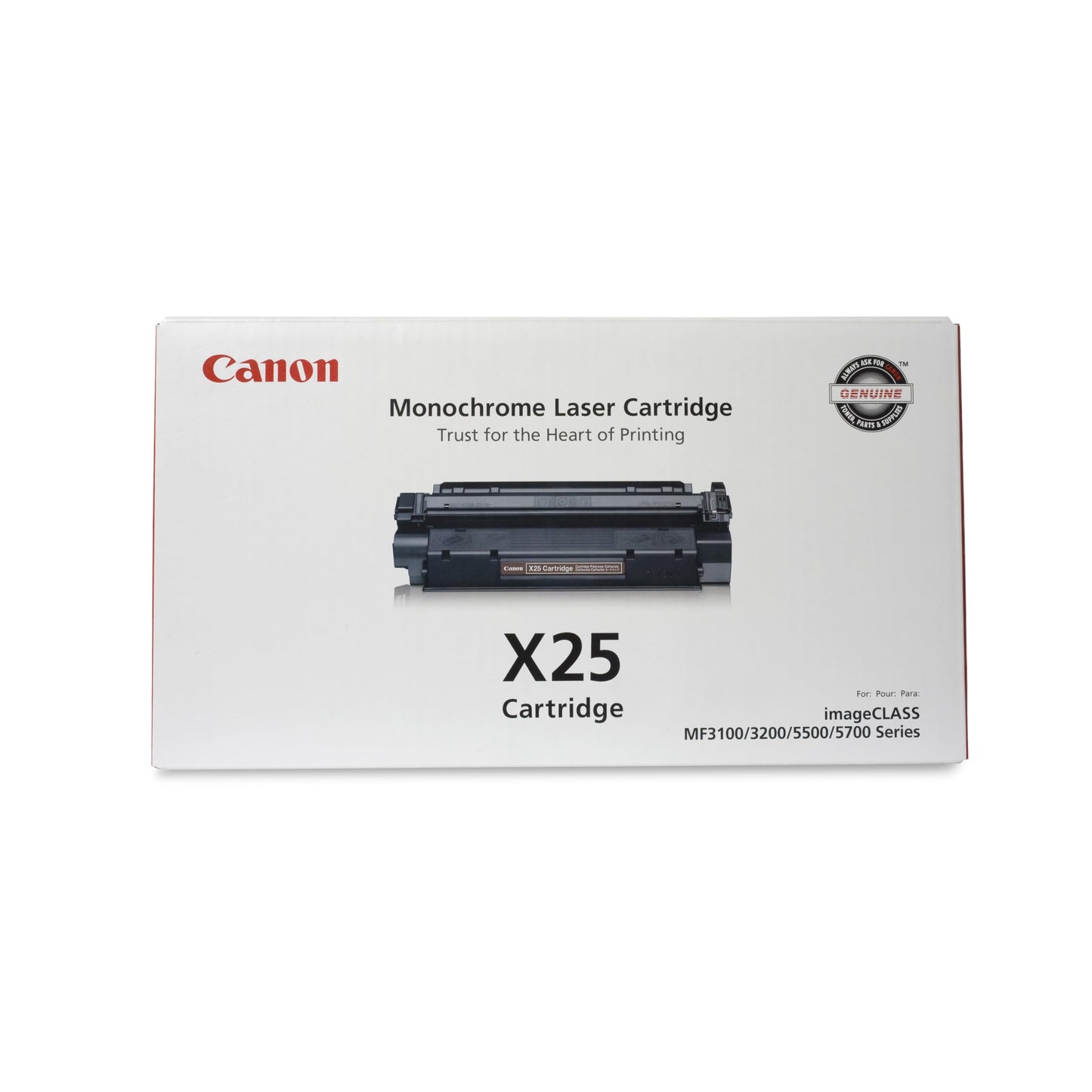 Canon X25 ImageCLASS 5750 Black Toner 2500 Yield - Geniune Orginal OEM Toner