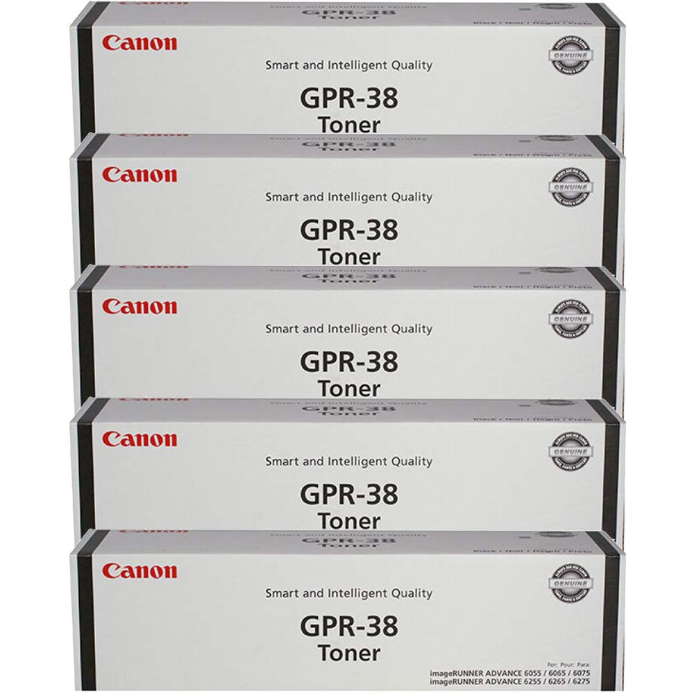 5 X 1 X CNM3766B003AA - Canon GPR-38 Toner Cartridge - Black