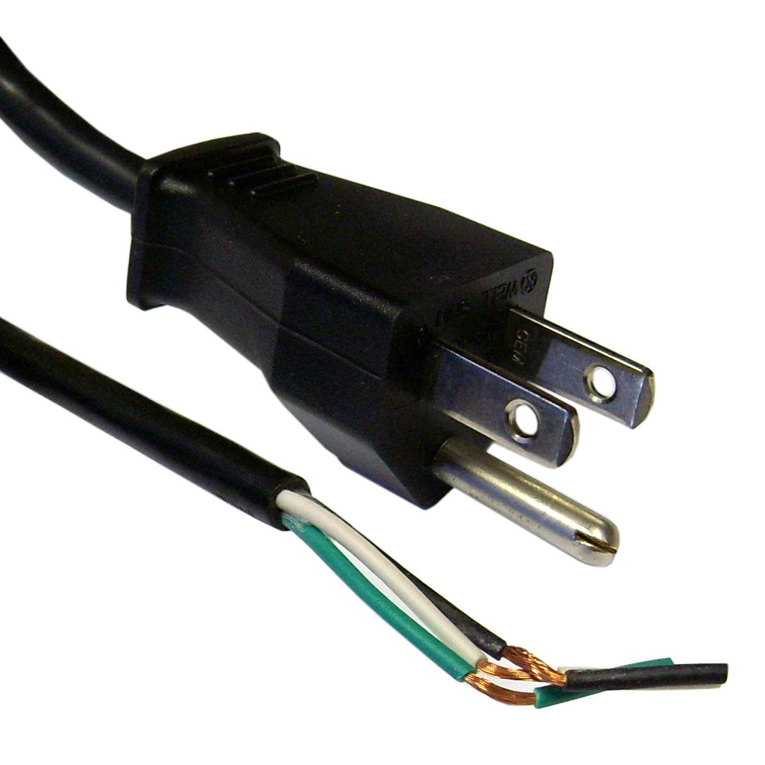 CableWholesale NEMA 5-15P Power Cord 6ft 18/3 SVT