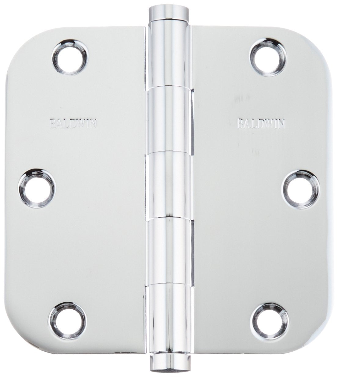 Baldwin 1135260I 0.625" Radius Mortise Hinge, Bright Chrome