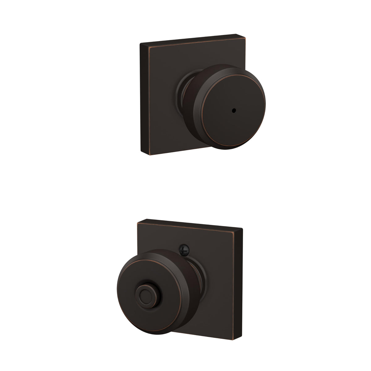Schlage Bowery Knob F40 BWE 716 COL Aged Bronze