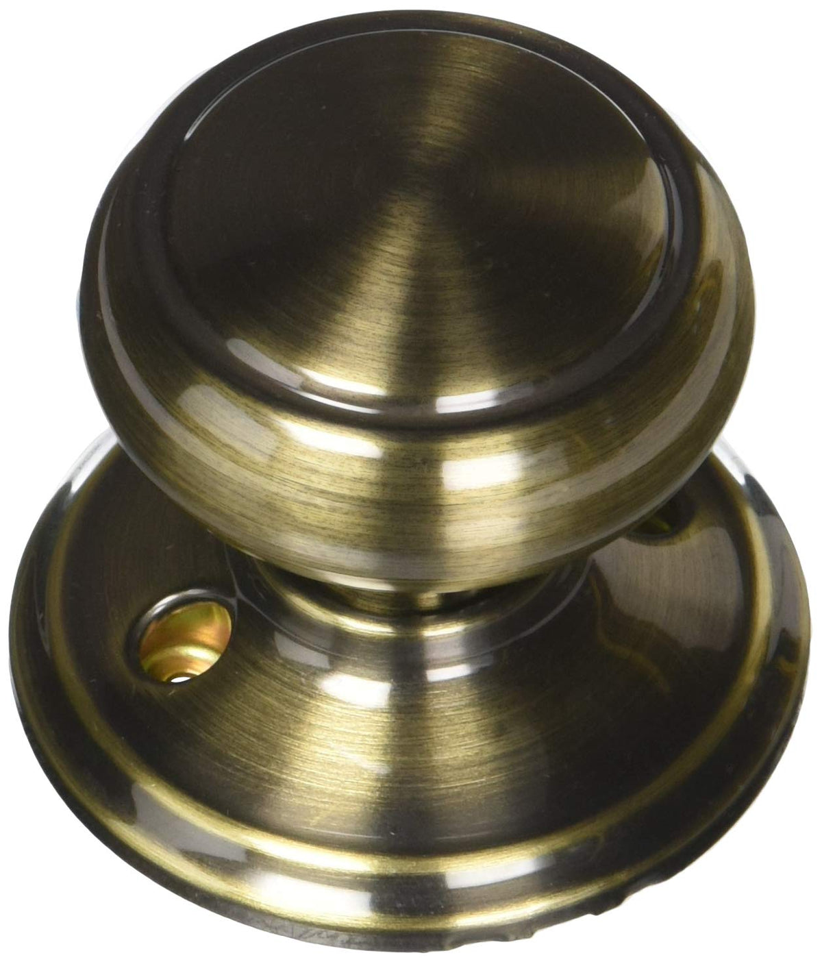 Schlage Andover F170AND609 Dummy Door Knob, Antique Brass