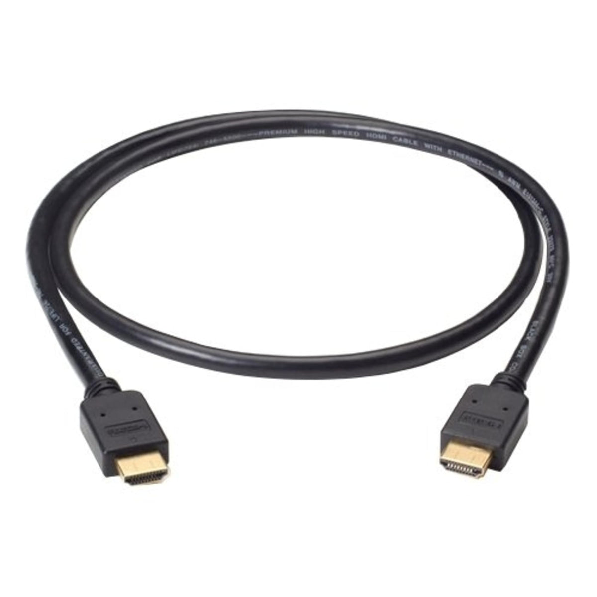 Black Box Corp Premium High-Speed HDMI Cable with Ethernet, Male/Male, 1-m (3.2-ft.) VCB-HDMI-001M