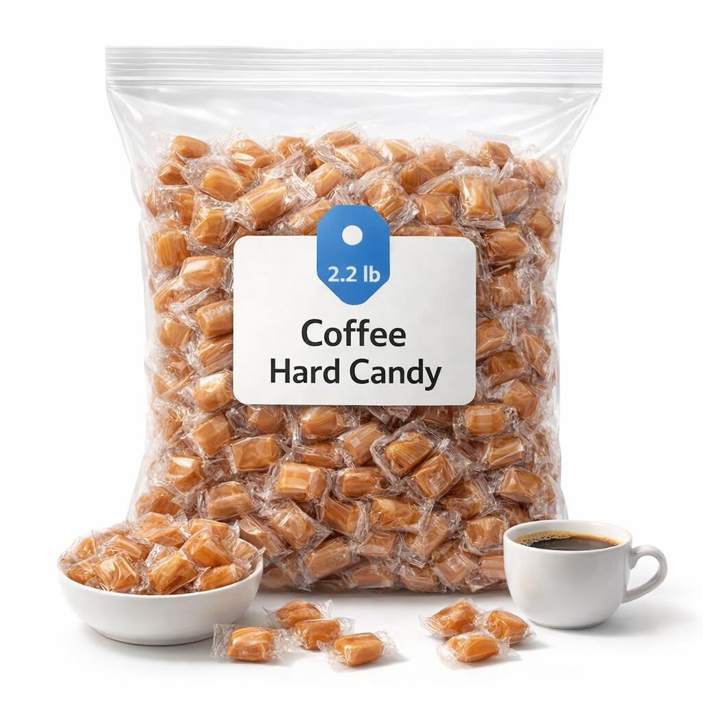 Best Coffee Candy, Original Flavor, 2.2lb Bag - 280 Pieces | Perfect for Boosting Energy Anytime, Ideal for Sharing and Thoughtful Gifting 631600