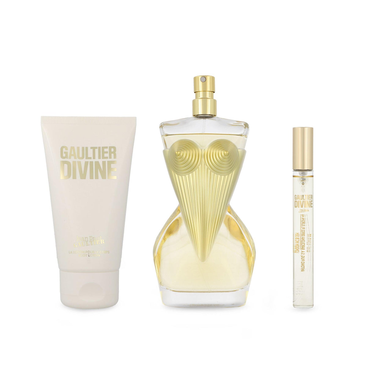 Gaultier Divine by Jean Paul Gaultier for Women - 3 Pc Gift Set 3.4oz EDP Spray, 0.3oz EDP Spray Mini, 2.5oz Body Lotion