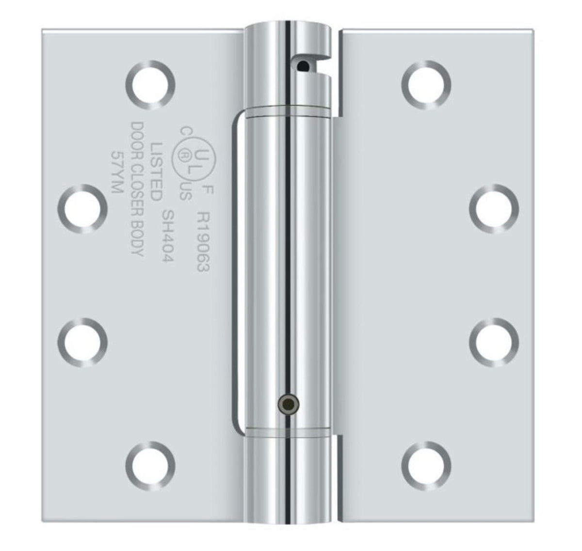 Deltana DSH45U26 Steel 4.5" x 4.5" Spring Hinge