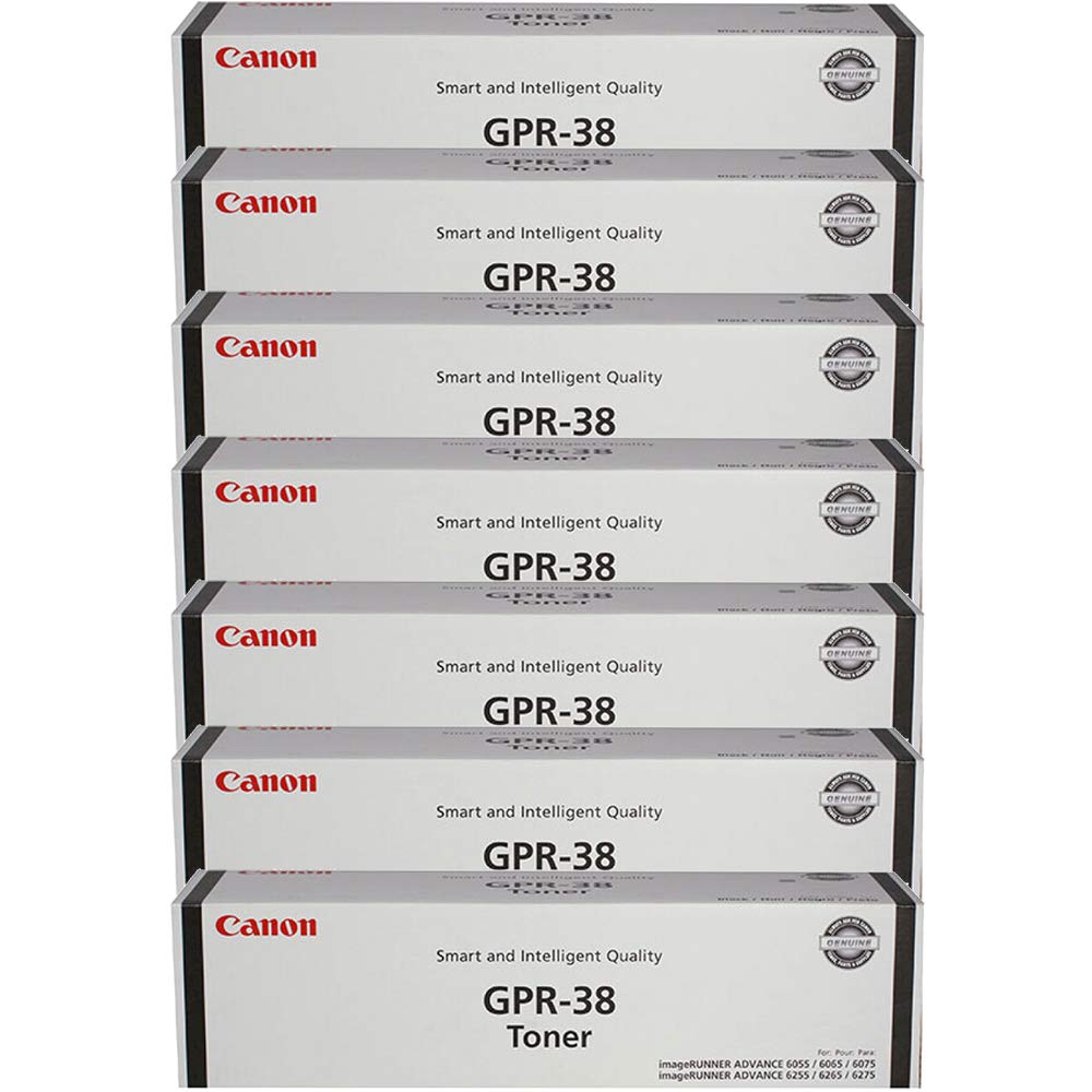7 X CANON 3766B003AA GPR-38 Toner 56000 Page-Yield Black Simple To Install