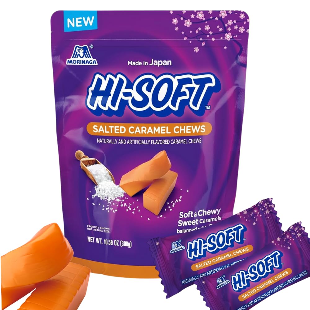 HI-SOFT Salted Caramel Chews, 10.59 oz, 5 Packs