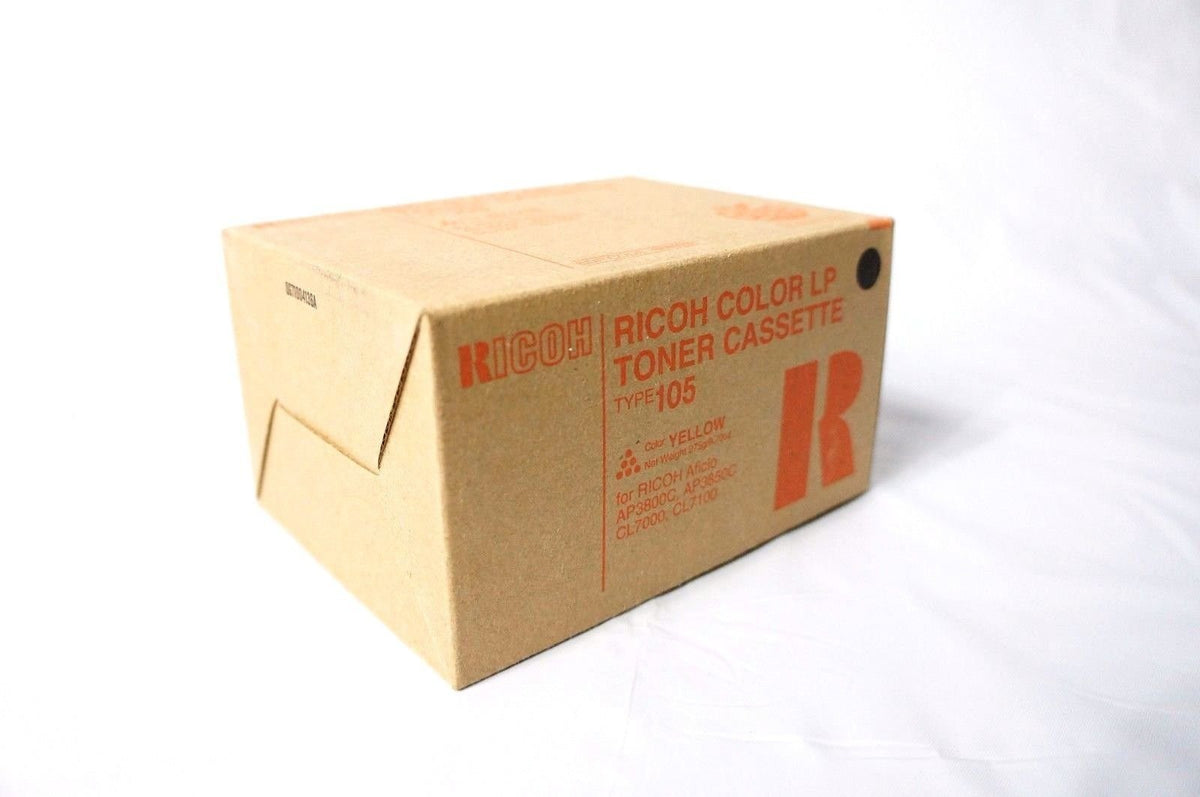 Ricoh Yellow Toner Cartridge, 10000 Yield, Type 105 (885373)