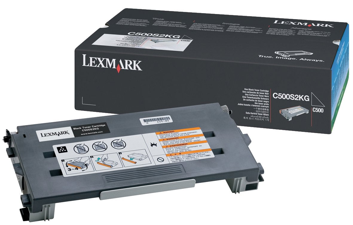 Lexmark C500, X500, X502 High Yield Black Toner Cartridge 5,000 Yield, Part Number C500H2KG