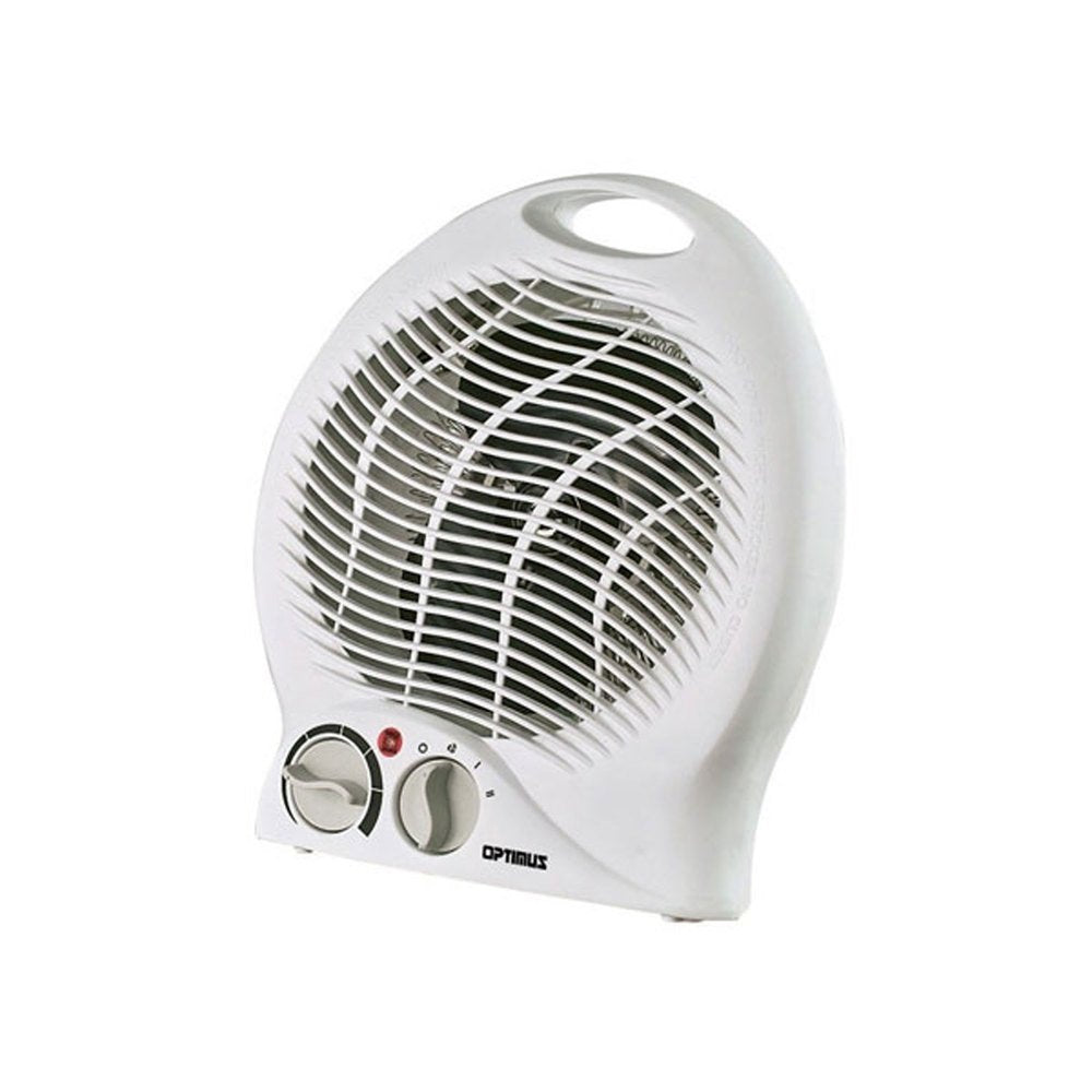 Optimus H-1322 Portable 2-Speed Fan Heater, White
