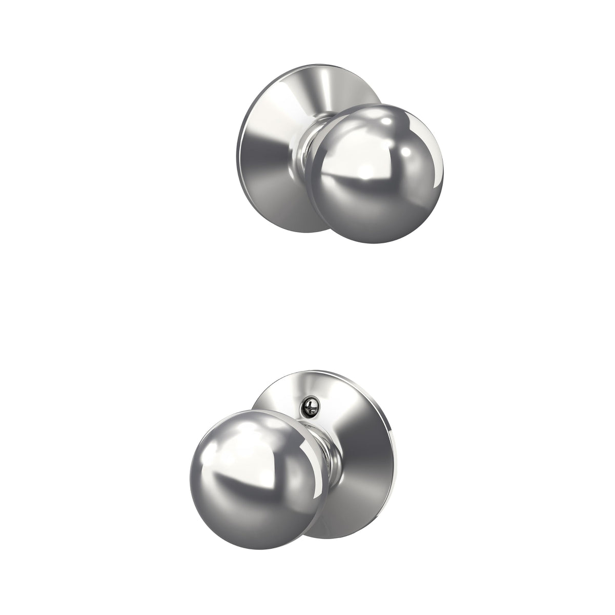 Schlage F10ORB625 Orbit Passage Knob, Bright Chrome