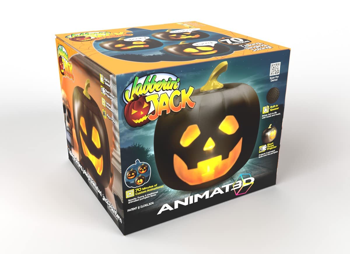 ANIMAT3D Jabberin' Jack XL Animated Pumpkin