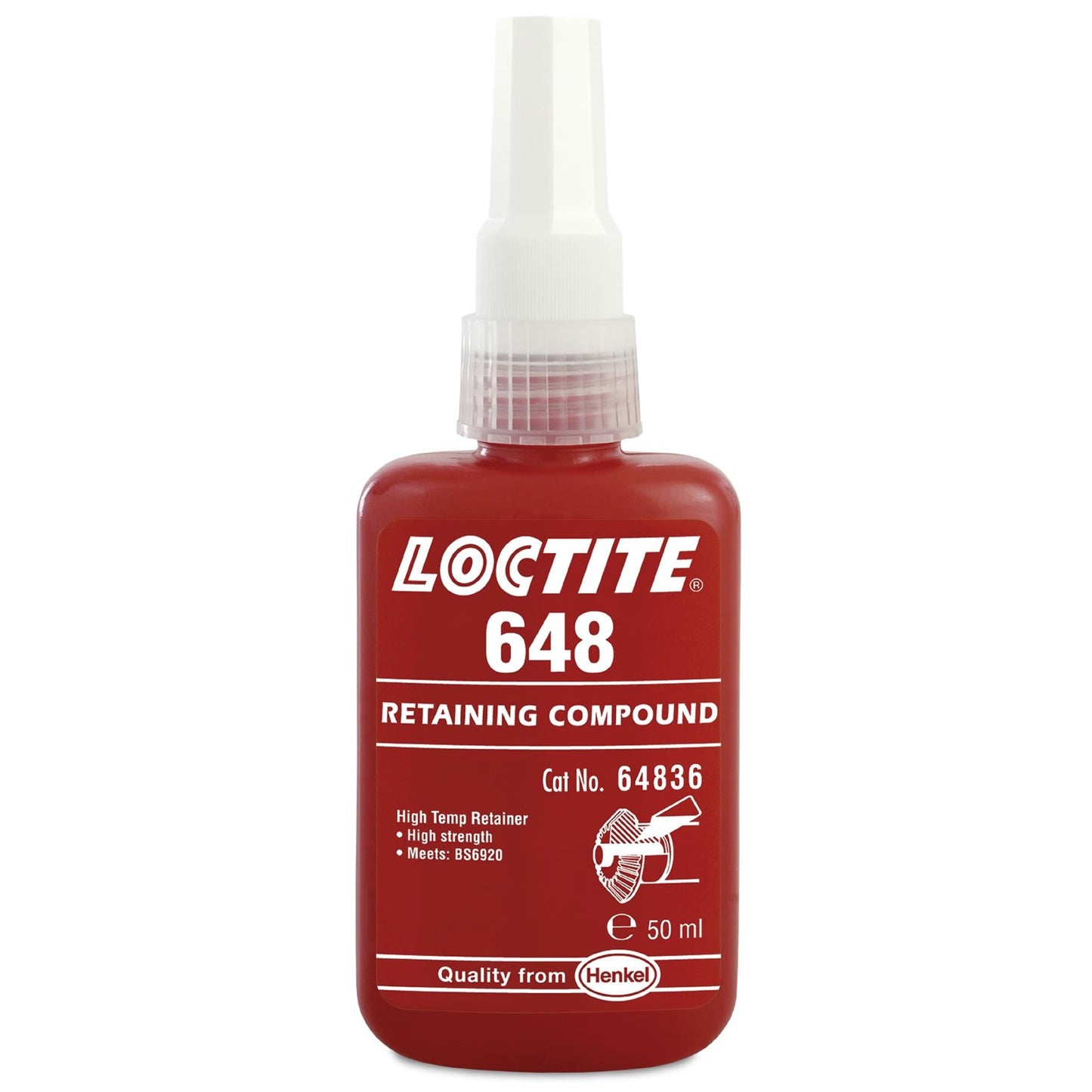 648 Retaining Compound 50 mL Bottle, Green