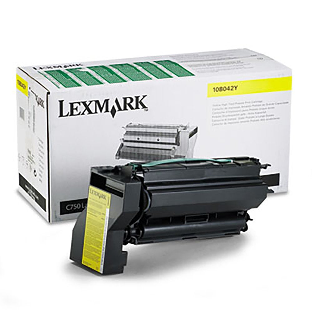 Lexmark C750, X750 High Yield Yellow Return Program Toner Cartridge 15,000 Yield, Part Number 10B042Y