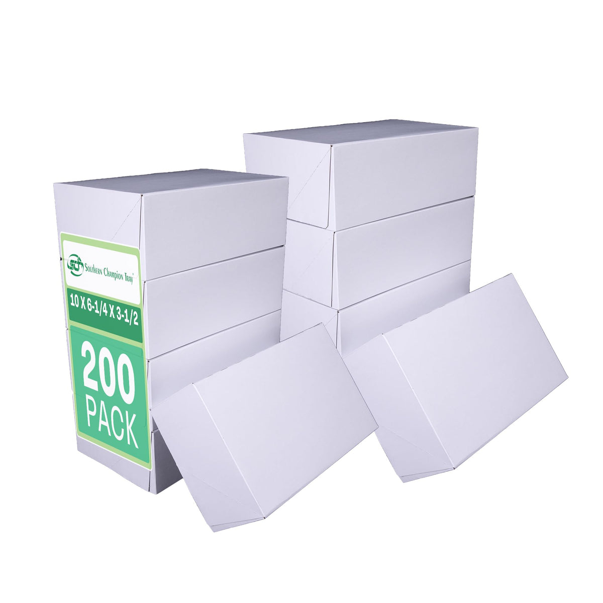 Southern Champion 1209 White Donut Box, 10x6.25x3.5 in, 200 Ct