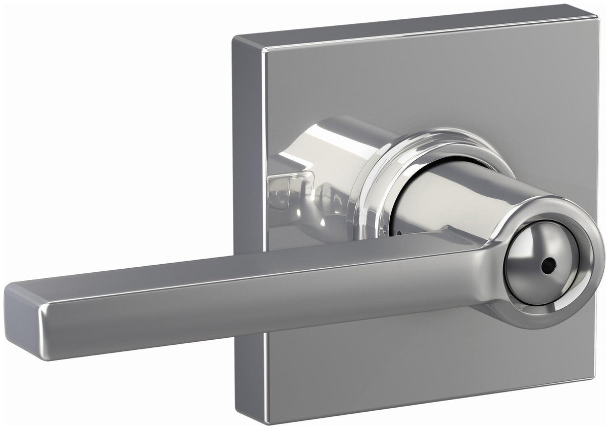 Schlage Latitude Lever F40 LAT 625 COL, Bright Chrome