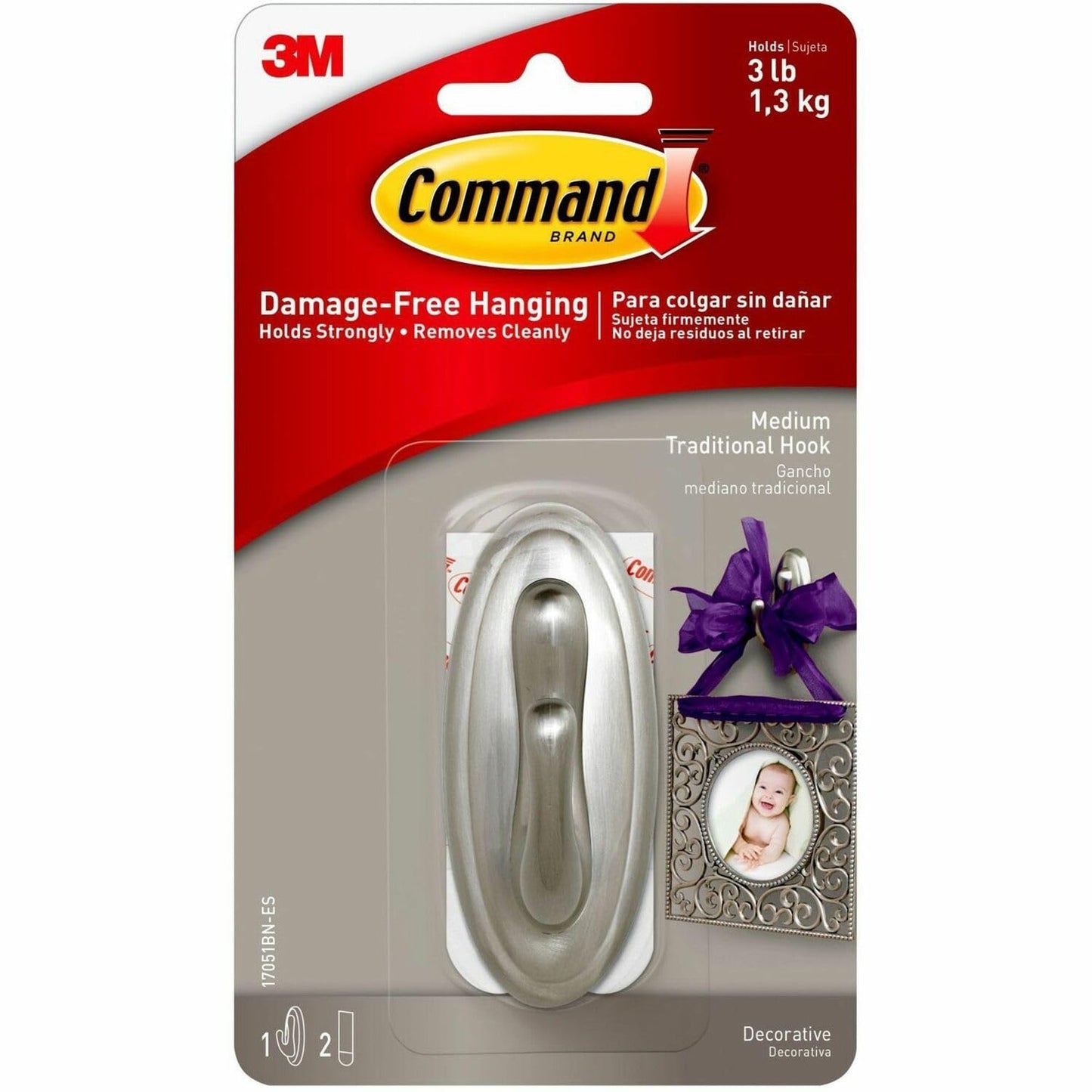 3M MMM17051BN - Decorative Hooks