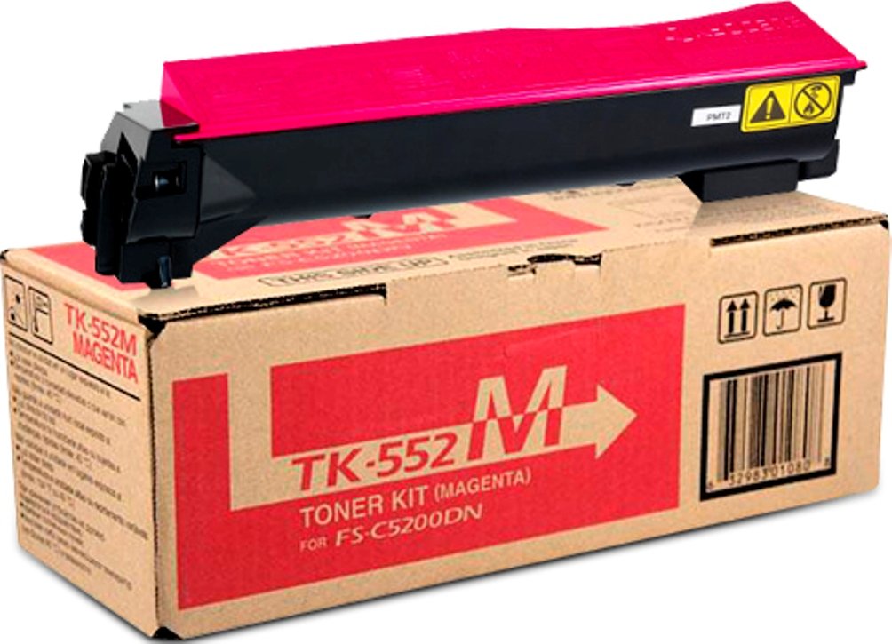 Kyocera Mita TK-522M 1T02HJBUS0 FS-C5015N Toner Cartridge (Magenta) in Retail Packaging