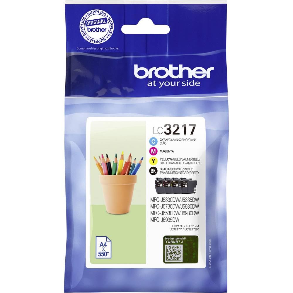 Brother LC3217VALDR CMYK Ink Cartridge Set