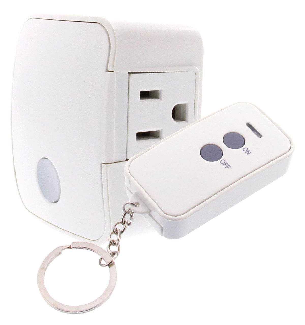 Wireless Remote Control Receiver Fob with Plug-In Receiver by Westek - Control Indoor Devices Wirelessly - Ideal For Lamps, Stereos and Household Appliances - Signal Works Up To 100 Feet Away