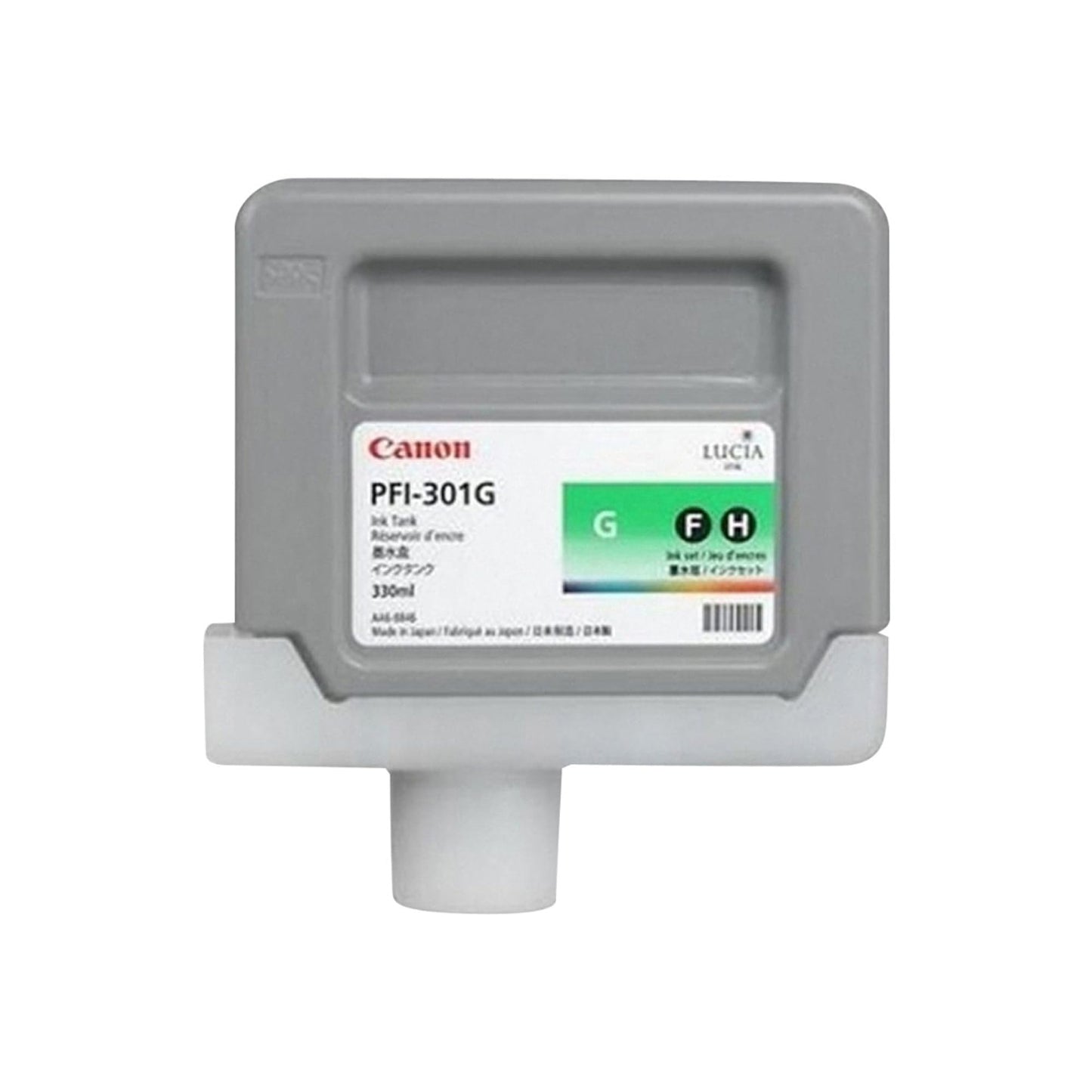 Canon PFI-301G Pigment Green Ink Tank 330ML for IPF9000
