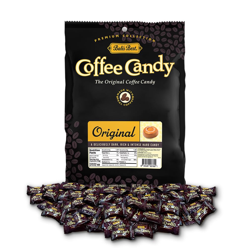 Best Coffee Candy, Original Flavor, 2.2lb Bag - 280 Pieces | Perfect for Boosting Energy Anytime, Ideal for Sharing and Thoughtful Gifting 631600