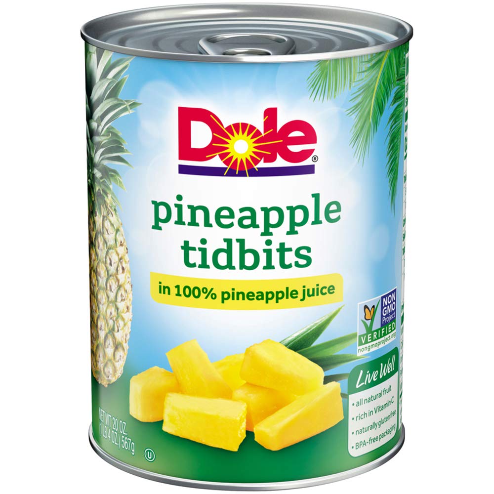 DOLE Pineapple Tidbits 20 oz Can