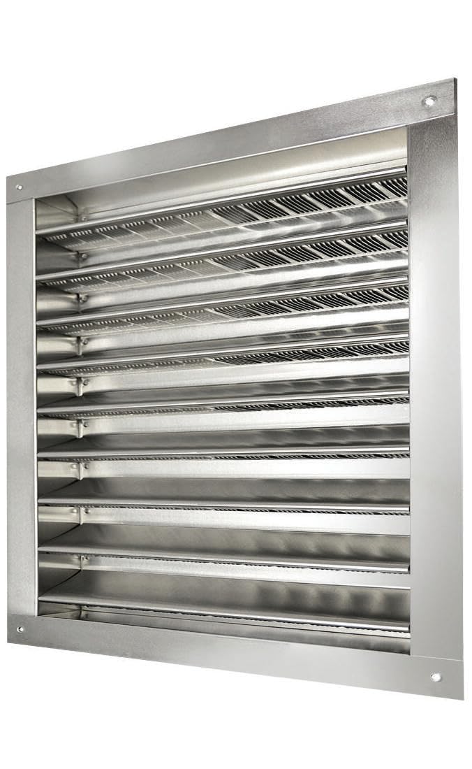 Master Flow Dual Louver 12x12in Aluminum Vent