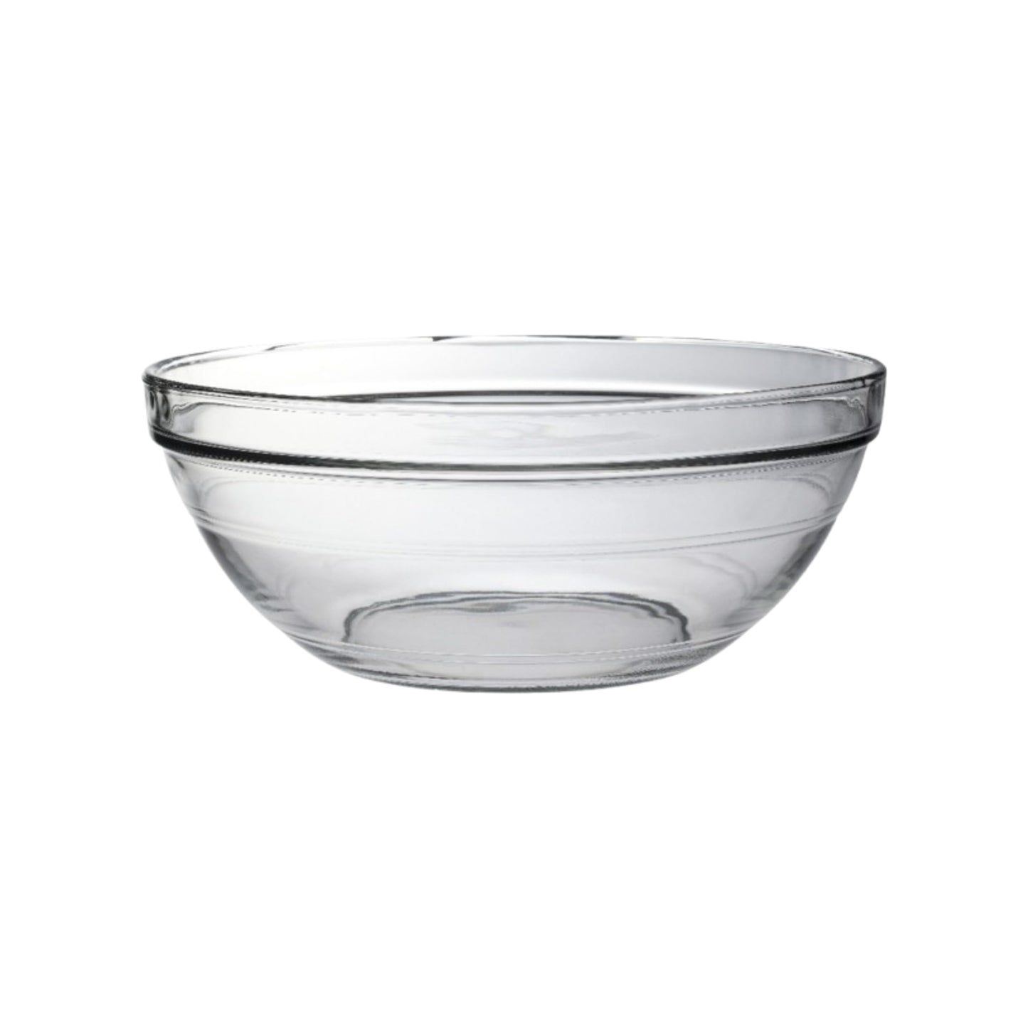 Duralex Lys 12.2" Stackable Glass Bowl Set, 3 Pack