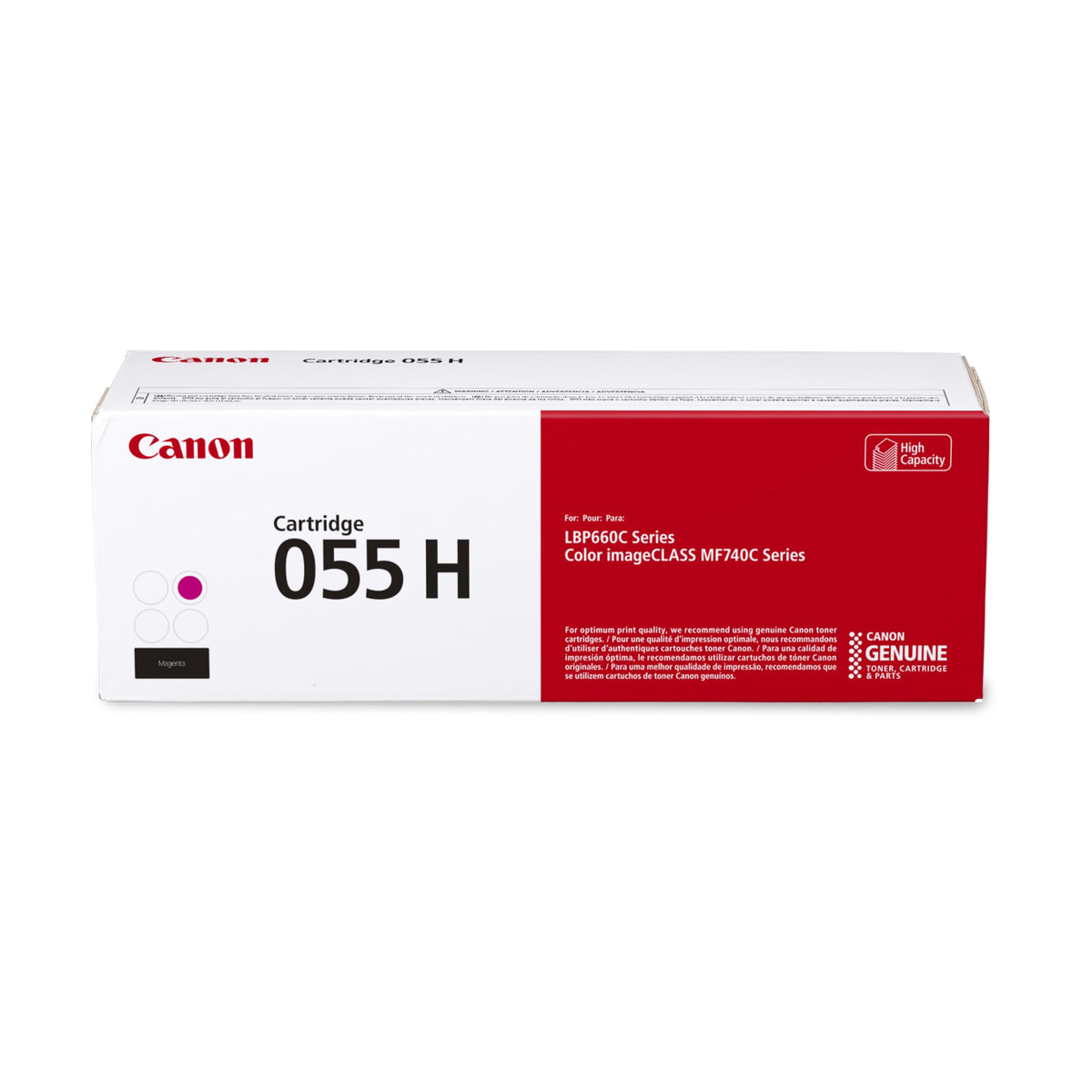 Canon Genuine Toner, Cartridge 055 - Magenta, Cyan, Yellow (High Capacity, 3018C001) 1 Pack