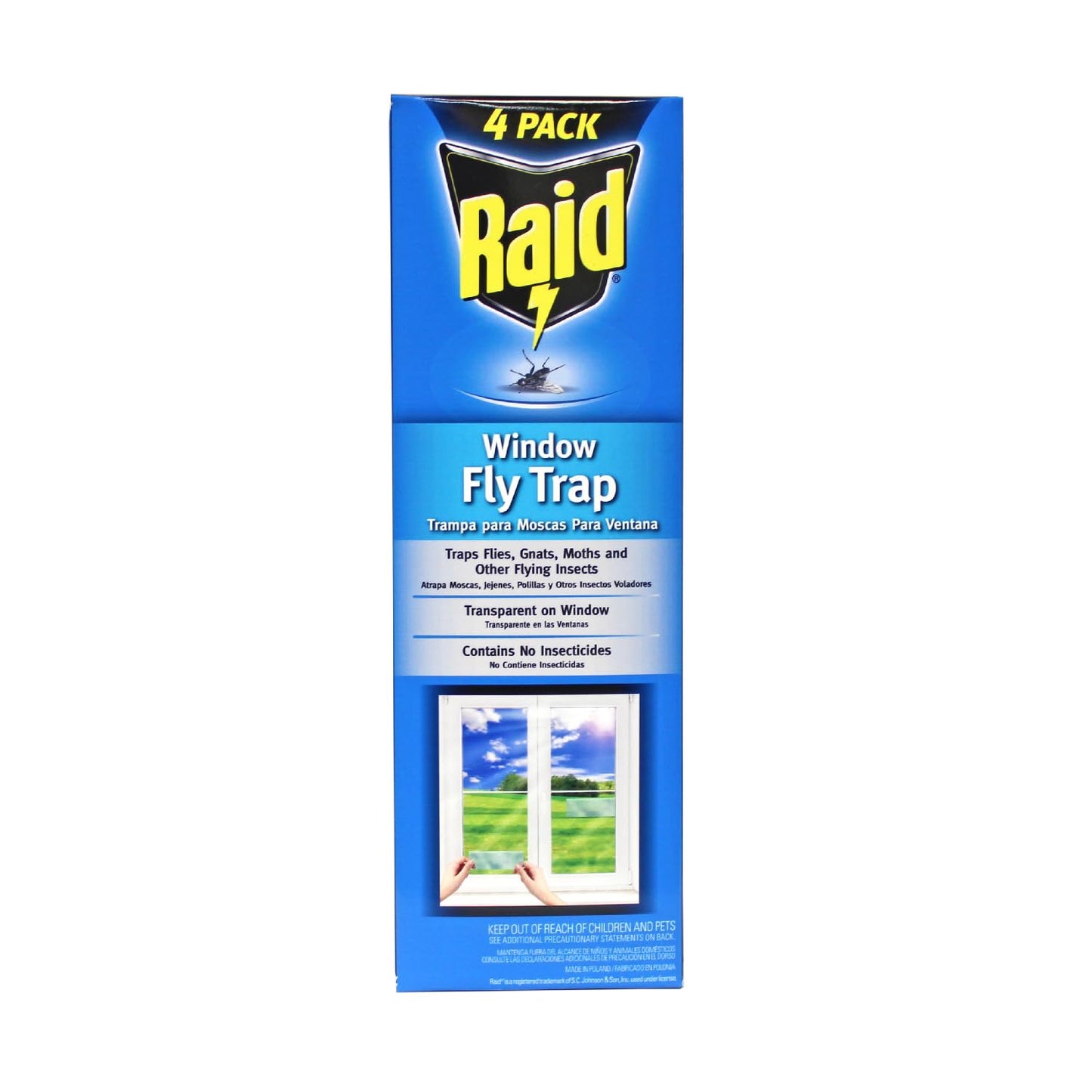 Raid Window Fly Traps 4 Pack
