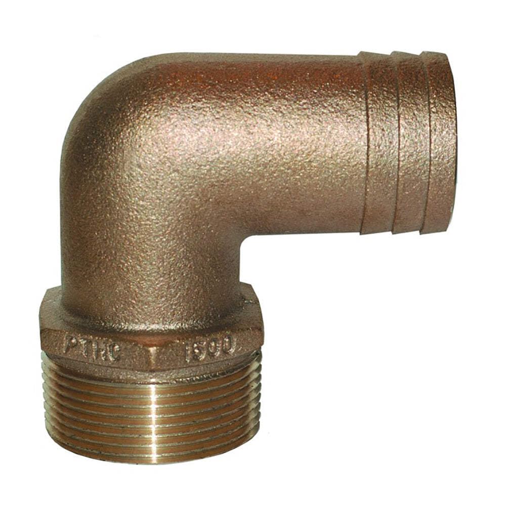GROCO 2" NPT x 2" ID Bronze 90° Elbow Fitting