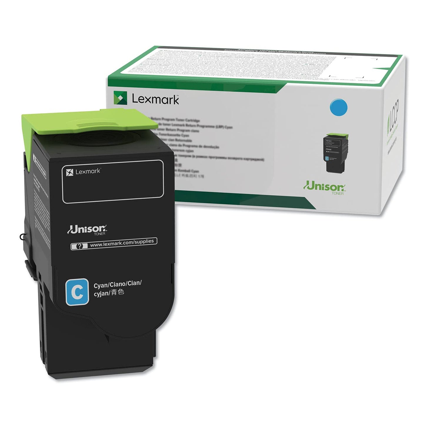 Lexmark Genuine OEM C231HC0 High Yield Cyan Return Program Toner Cartridge (2.3K YLD)