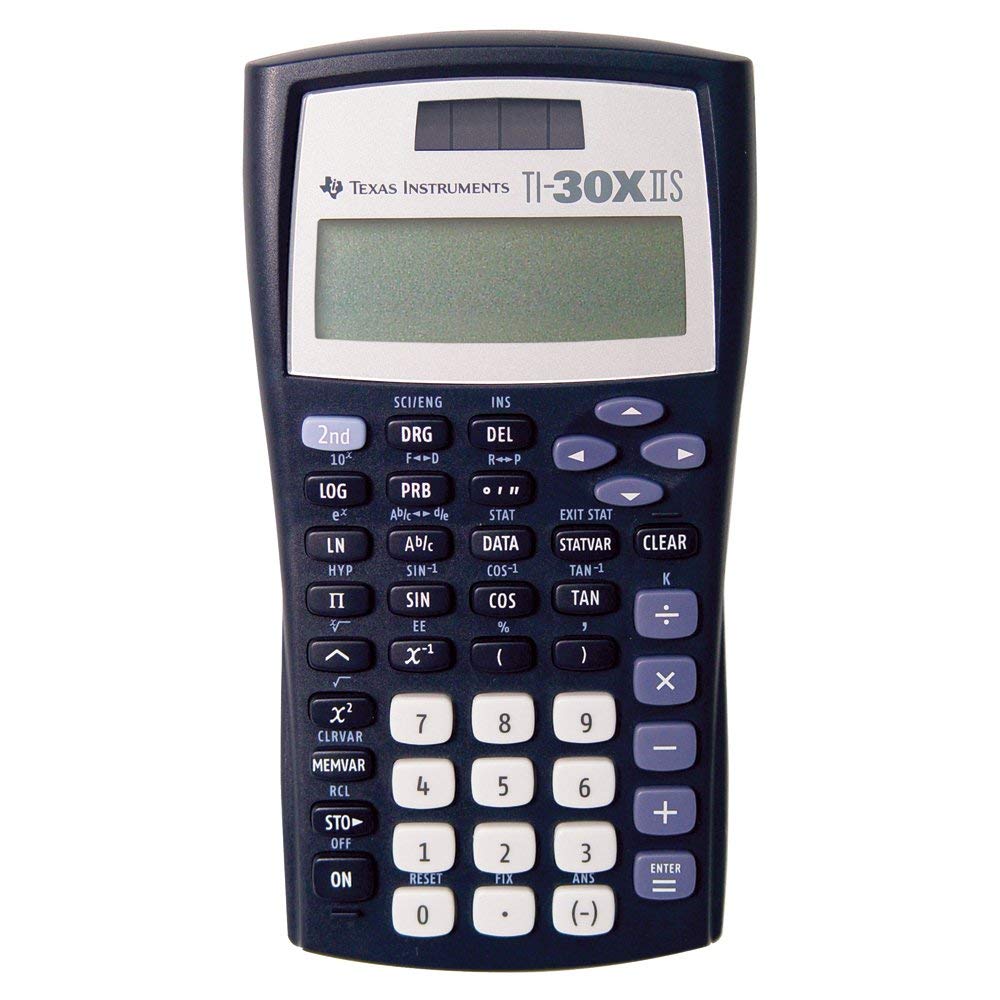Texas Instruments TI-30XIIS Scientific Calculator - Teacher Kit (10 Pack) - New, Black, Blue