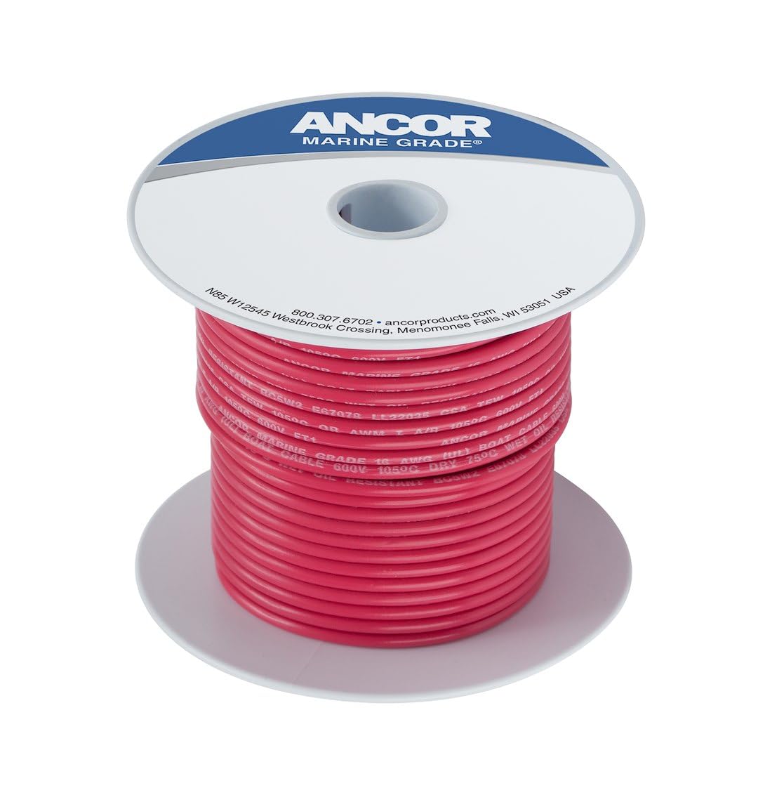 Ancor Red 8 AWG Battery Cable 100ft