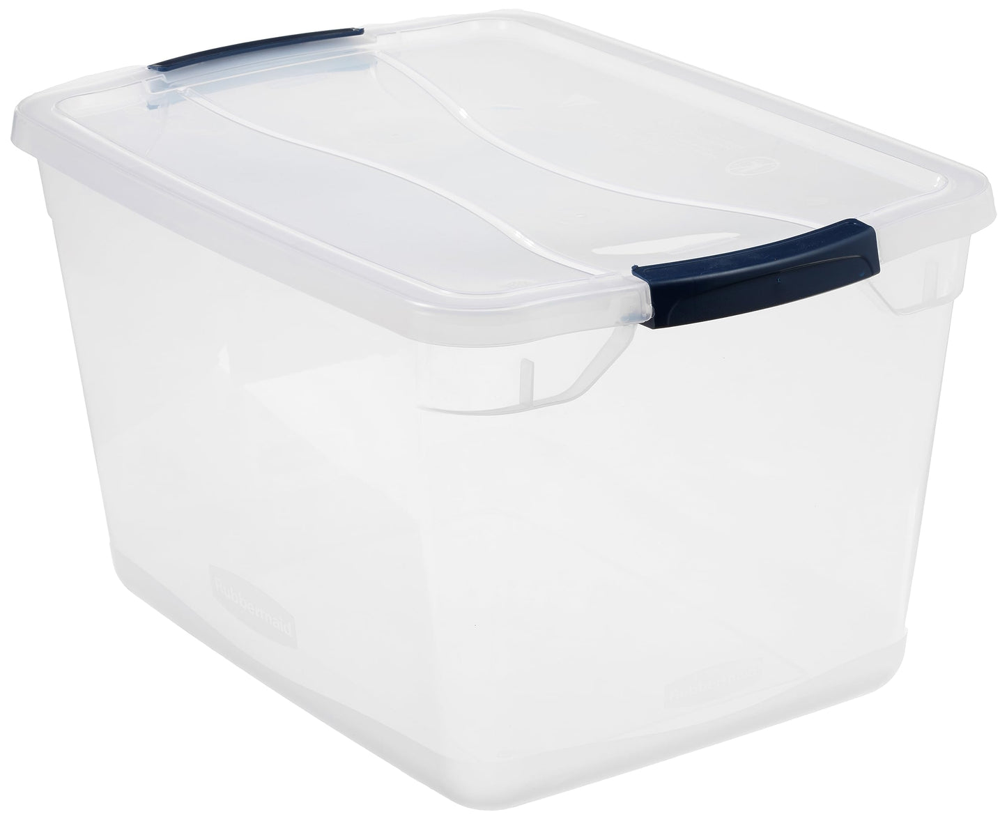 Rubbermaid Cleverstore Clear 32 Qt, 6 Pack Stackable Plastic Storage Bins with Lids, Great for Closet and Laundry Storage, Organizing in the Home