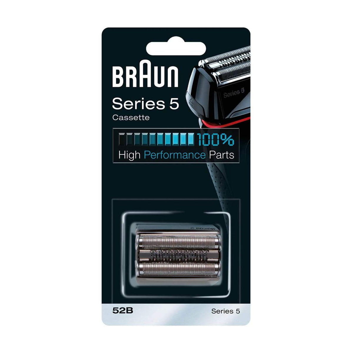 Braun Series 5 Electric Shaver Replacement Head - 52B - Compatible with Electric Razors 5090/5190cc, 5040/5140s, 5030s, 5147s, 5145s, 5195cc, 5197cc