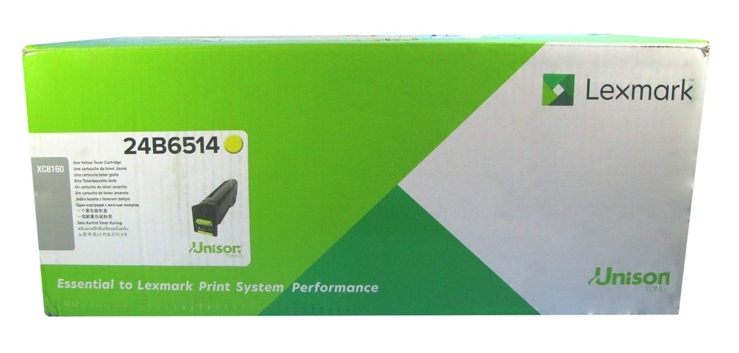 Lexmark 24B6514 XC8160 Yellow Toner Cartridge