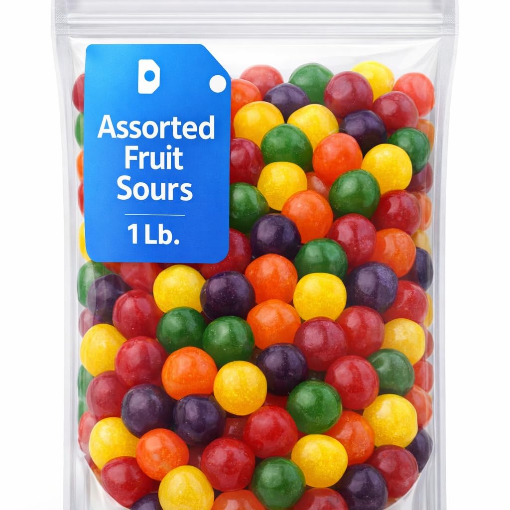 Sweet Assorted Fruit Sours Jelly Candy 5lb