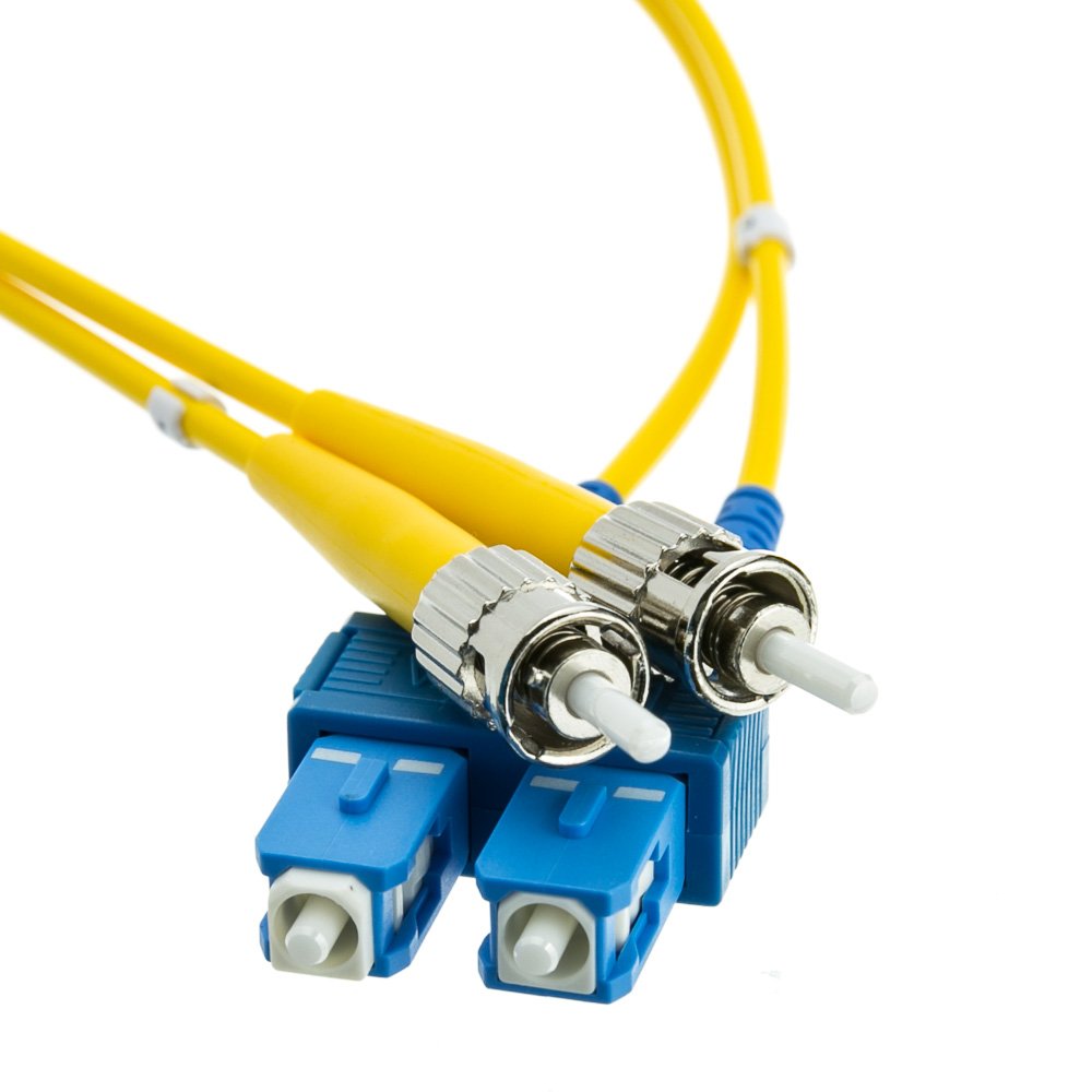 CableWholesale SC to ST Fiber Optic Cable 1m