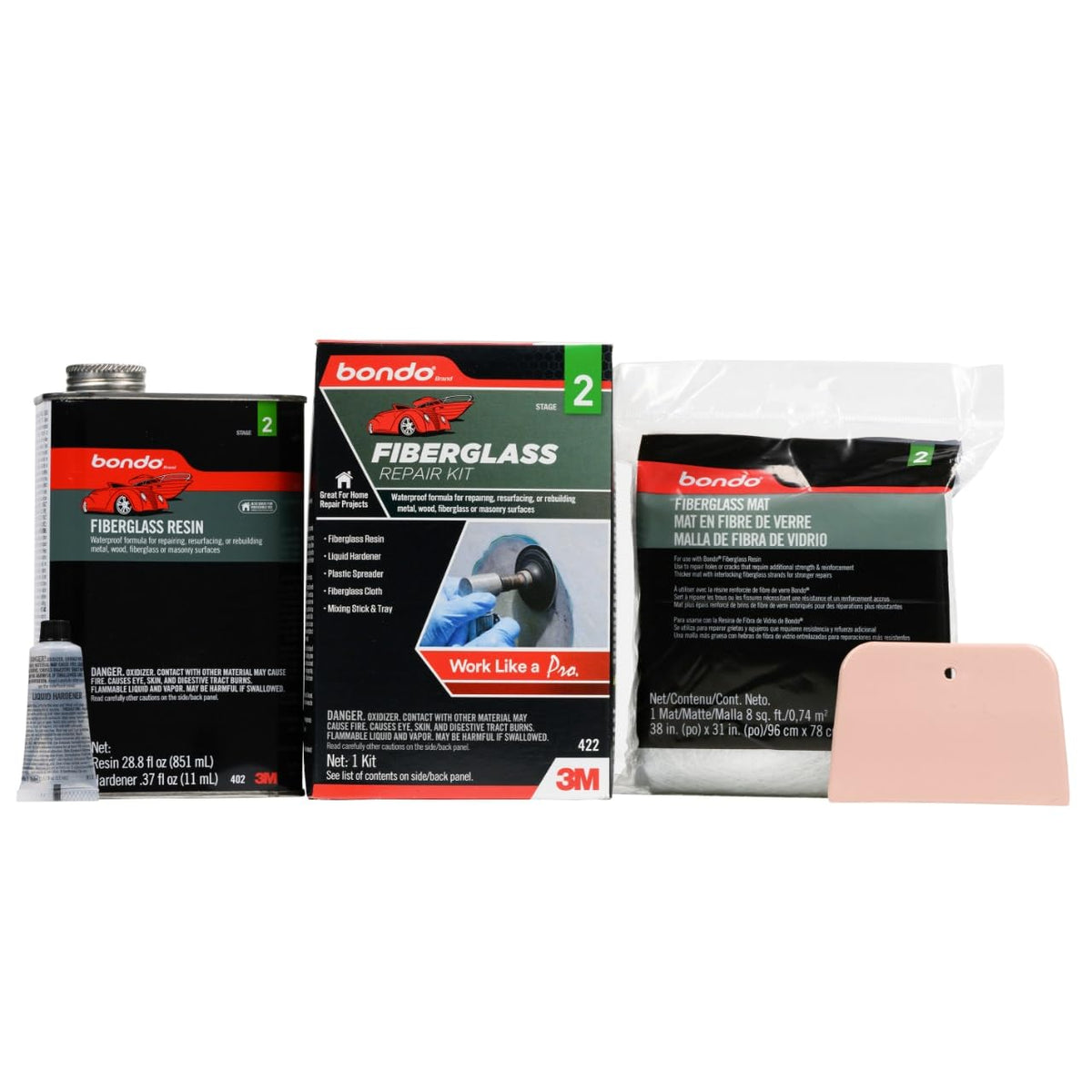 3M Bondo Fiberglass Resin 1 qt