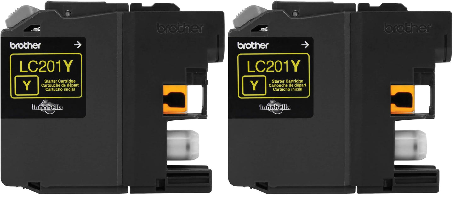 Brother LC201Y Yellow Ink Cartridge 2-Pack