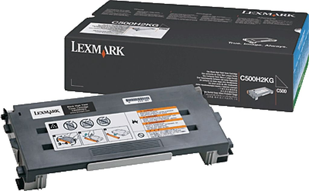 Lexmark C500, X500, X502 High Yield Black Toner Cartridge 5,000 Yield, Part Number C500H2KG