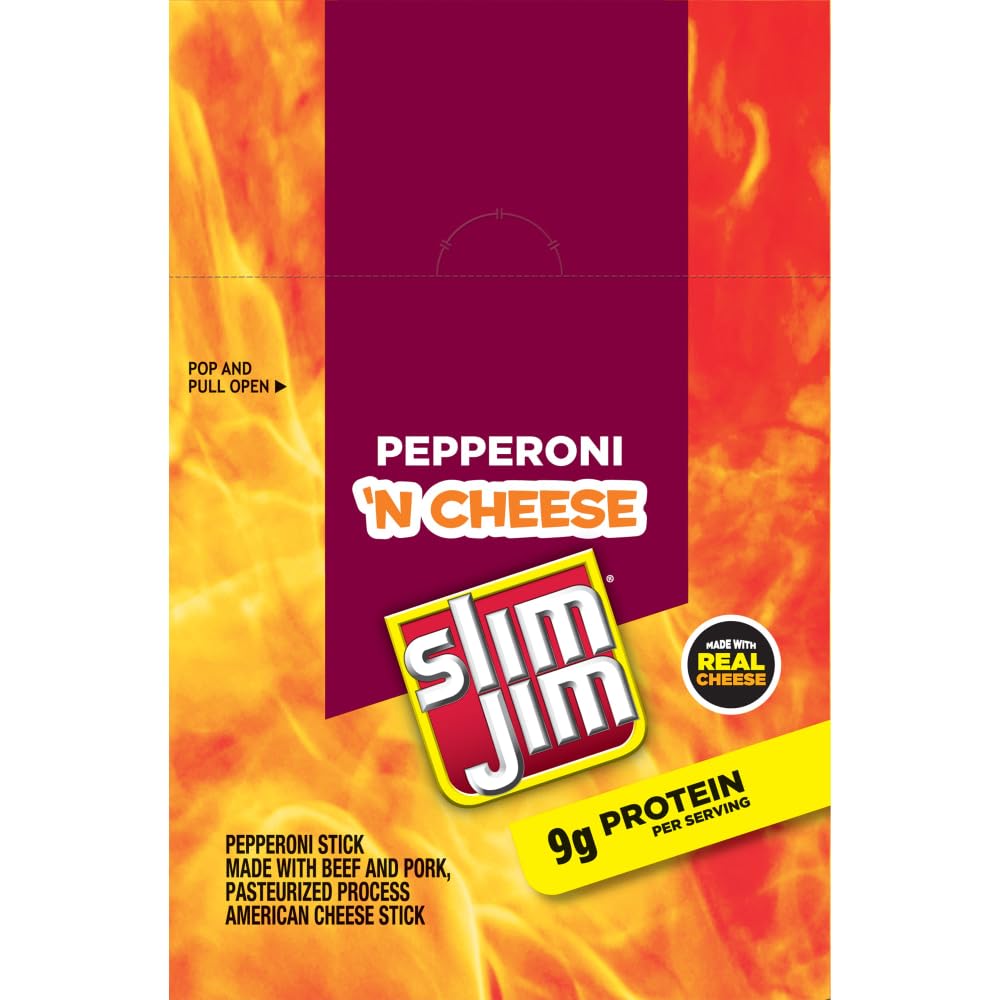 Slim Jim Twin Pepperoni & Cheese 1.5 oz 18 Pack