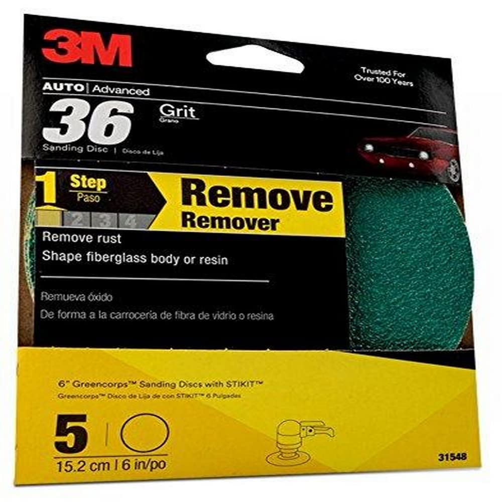 3M Green Corps Sanding Disc 31548 6in 36 Grit