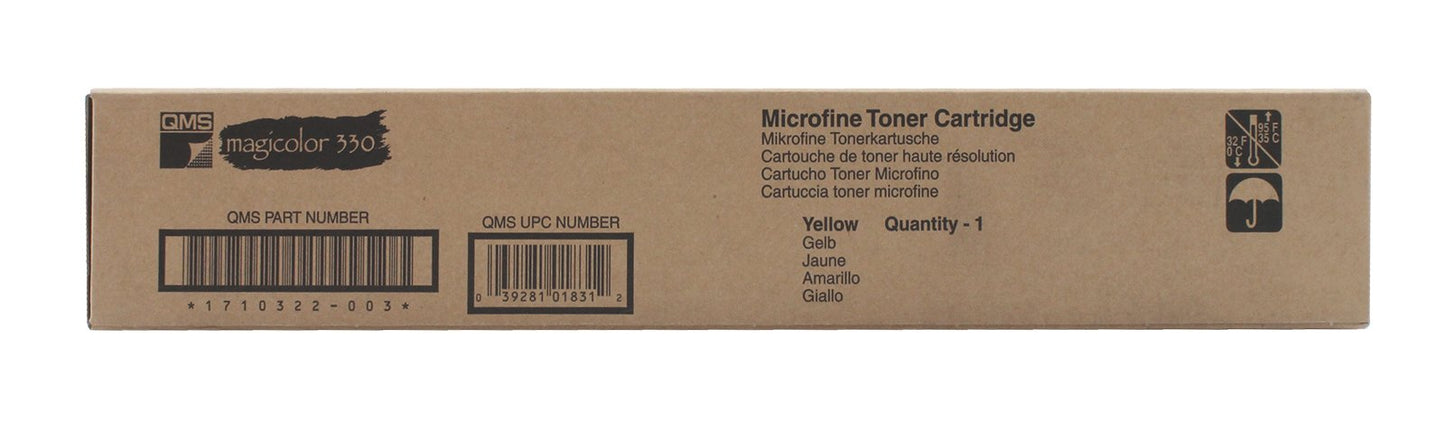 QMS Single Toner Cartridge for Magicolor 330 (Yellow)
